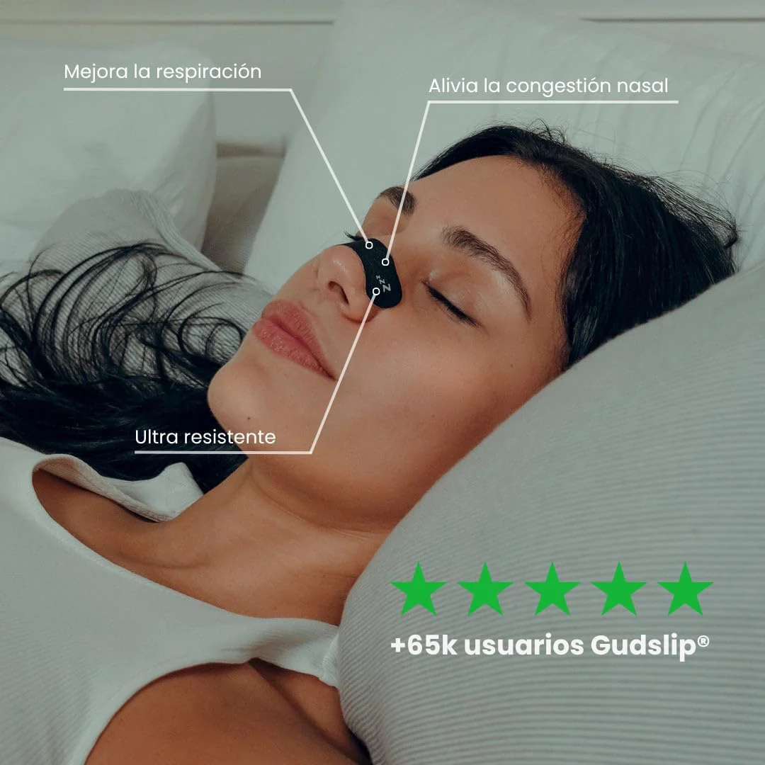(AMAZON)Tiras Nasales Gudslip® – Suministro de 30 + 6 Días para Mejorar la Respiración Nasal, Reducir los Ronquidos y Aliviar la Congestión – Cómodas y Efectivas para un Sueño Reparador - Image 4